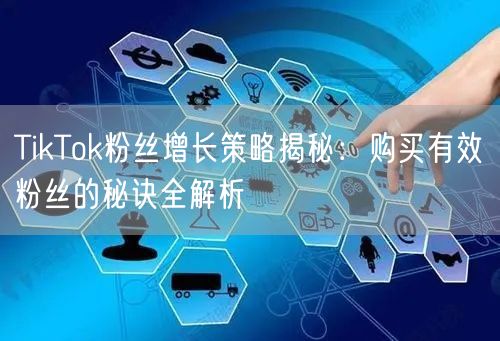 TikTok粉丝增长策略揭秘：购买有效粉丝的秘诀全解析