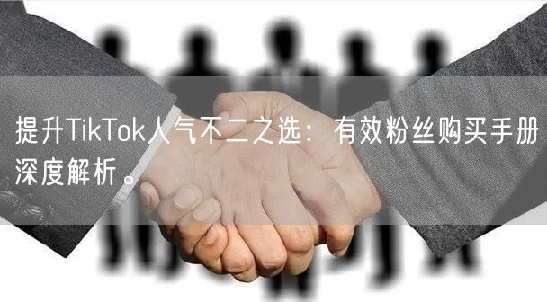 提升TikTok人气不二之选：有效粉丝购买手册深度解析。