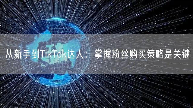 从新手到TikTok达人：掌握粉丝购买策略是关键