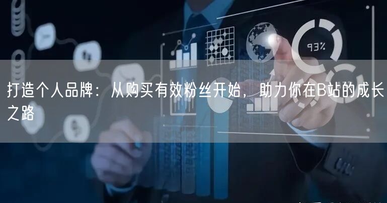 打造个人品牌：从购买有效粉丝开始，助力你在B站的成长之路