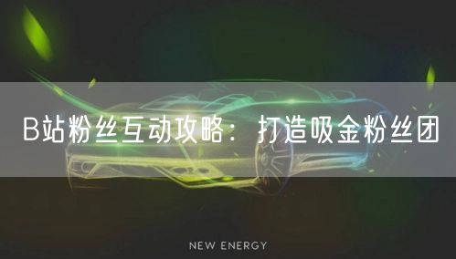 B站粉丝互动攻略：打造吸金粉丝团