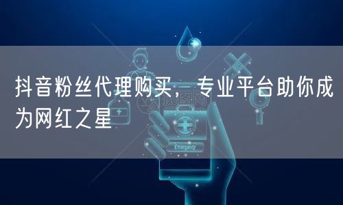 抖音粉丝代理购买，专业平台助你成为网红之星
