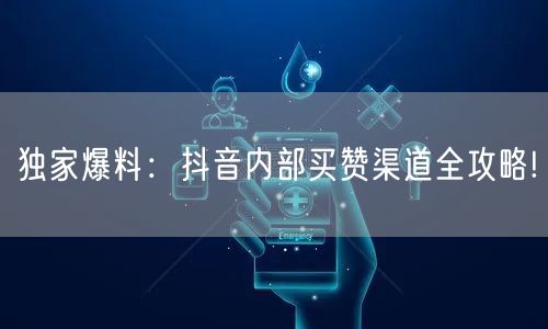 独家爆料：抖音内部买赞渠道全攻略!