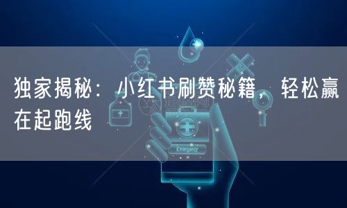 独家揭秘：小红书刷赞秘籍，轻松赢在起跑线